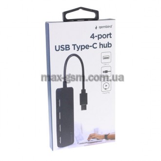 Особливості
4-портовий концентратор USB 2.0 із вбудованим кабелем Type-C
Характе. . фото 3