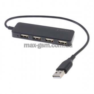 USB-хаб Gembird UHB-U2P4-06 (4xUSB port). Запорожье. фото 1 USB-хаб Gembird UHB-U2P4-06 (4xUSB port). Запорожье. фото 1