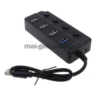 USB-хаб Gembird UHB-U3P1U2P3P-01 on/off (1xUSB3.1 + 3xUSB2.0 port). Запорожье. фото 1 USB-хаб Gembird UHB-U3P1U2P3P-01 on/off (1xUSB3.1 + 3xUSB2.0 port). Запорожье. фото 1