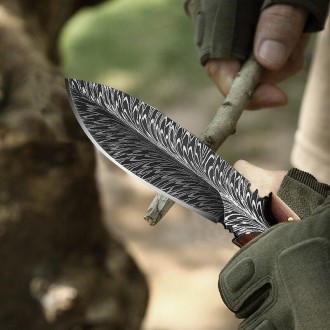 Туристический походный нож с кабурой на пояс.
Не складывается. Кожаная кабура с . . фото 9