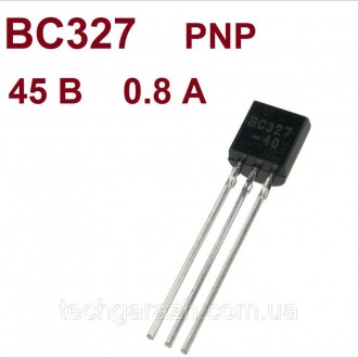 Особливості транзисторів BC327-40, PNP, 45V, 0.5A, корпус TO-92"n/n Сучасні біпо. . фото 2