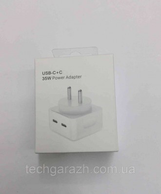Купити Мережева зарядний пристрій (адаптер) для Apple iРhone A2246 2xPD / 35W wh. . фото 5