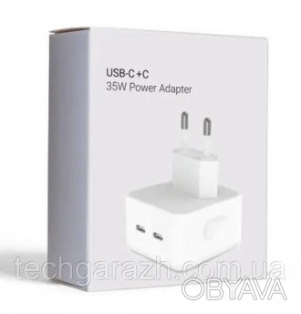 Купити Мережева зарядний пристрій (адаптер) для Apple iРhone A2246 2xPD / 35W wh. . фото 1