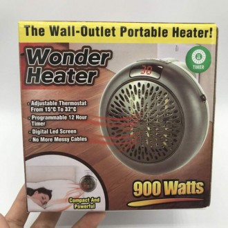 Портативный обогреватель – тепловентилятор Wonder Heater 900W подключается непос. . фото 8