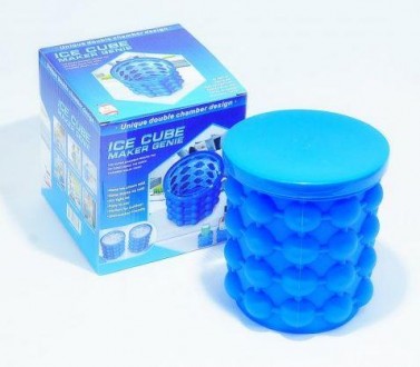 Форма відро для льоду Ice cube maker genie для охолодження напоїв у пляшках — лі. . фото 2