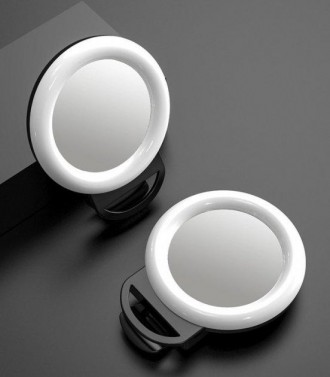  Селфи лампа с зеркалом - это устройство дополнительного освещения для получения. . фото 4