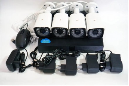 DVR WiFi KIT — видеорегистратор с функцией Wi-Fi и 4 камерами видеонаблюдения. П. . фото 9