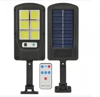 Уличный LED фонарь на солнечной батарее Solar Street Light BL BK 120-6COB с пуль. . фото 7