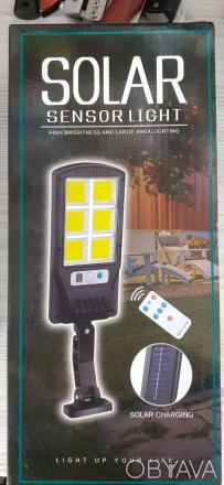 Вуличний LED-ліхтар на сонячній батареї Solar Street Light BL BK 120-6COB з пуль. . фото 1