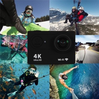 
 
Экшн камера DVR 4K SPORT с пультом и Wi-Fi аквабокс для съёмки под водой + на. . фото 3