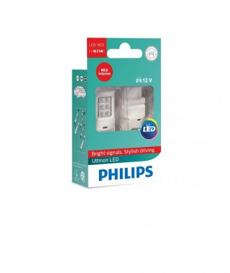 Комплект светодиодных ламп Philips 11065ULRX2 W21W LED red 12V. Харьков. фото 1 Комплект светодиодных ламп Philips 11065ULRX2 W21W LED red 12V. Харьков. фото 1