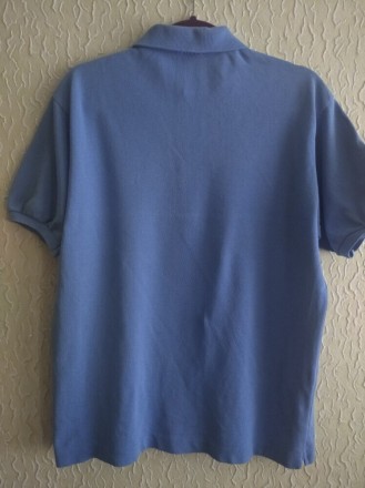 Мужская голубая футболка с воротником поло, Lacoste , р.5.
ПОГ 57 см.
Ширина п. . фото 7