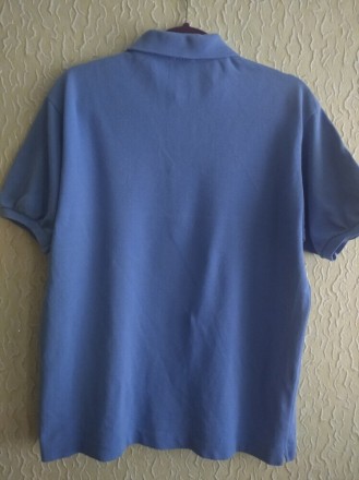 Мужская голубая футболка с воротником поло, Lacoste , р.5.
ПОГ 57 см.
Ширина п. . фото 6