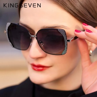 Оригинальные, поляризационные, солнцезащитные очки KINGSEVEN N7011 имеют винтажн. . фото 7
