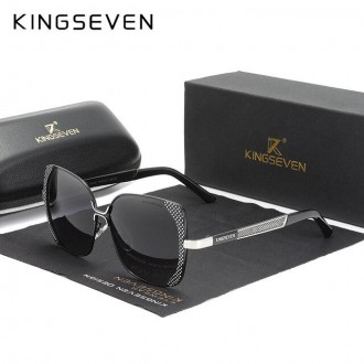 Оригинальные, поляризационные, солнцезащитные очки KINGSEVEN N7011 имеют винтажн. . фото 2