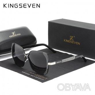 Оригинальные, поляризационные, солнцезащитные очки KINGSEVEN N7011 имеют винтажн. . фото 1