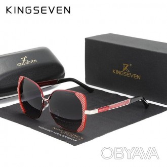 Оригінальні, поляризаційні, сонцезахисні окуляри KINGSEVEN N7011 мають вінтажний. . фото 1