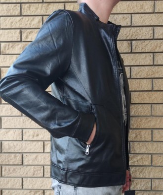 Куртка мужская из экокожи высокого качества FUDIRO. Тонкая, мягкая, приятная нао. . фото 12