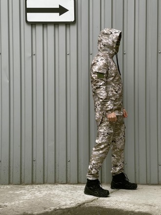 
Куртка:- Міцна тканина військового зразка.- Завдяки унікальному крою куртка не . . фото 24
