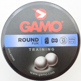 Шарики GAMO Round 500 шт.кал.4.5, 0.53 гр
Главное отличие от стальных шариков BB. . фото 4