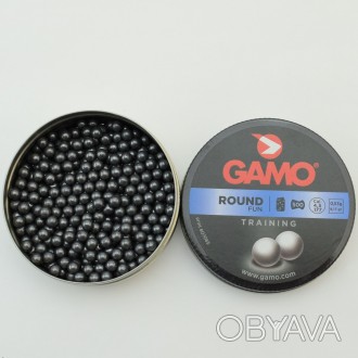 Шарики GAMO Round 500 шт.кал.4.5, 0.53 гр
Главное отличие от стальных шариков BB. . фото 1