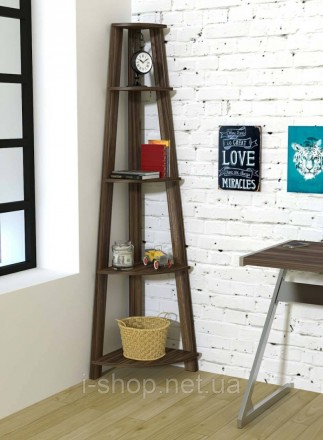 Стеллаж угловой L-180 Loft design Орех Модена. Васильков. фото 1 Стеллаж угловой L-180 Loft design Орех Модена. Васильков. фото 1