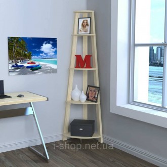 Стеллаж угловой L-180 Loft design Дуб Борас. Васильков. фото 1 Стеллаж угловой L-180 Loft design Дуб Борас. Васильков. фото 1