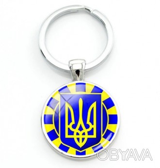 Брелок металлический для ключей Украина, Тризубец, круглый
Брелоки для ключей из. . фото 1