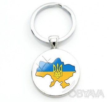 Брелок металлический для ключей Украина, карта, круглый
Брелоки для ключей из ме. . фото 1