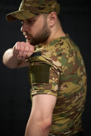 
Класична футболка у стилі military- крій: прямий;- Рукав – короткий;- виріз – к. . фото 5