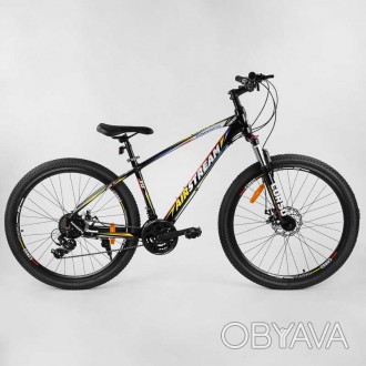 Велосипед Спортивный CORSO «AirStream» 27.5"дюймов рама алюминиевая, Shimano 21 . . фото 1