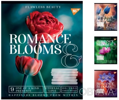 Тетради А5/18 линия YES Romance blooms, тетрадь учащихся. 25 шт. в уп. 766354 76. . фото 1