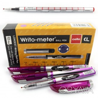 Ручка масл. CL "Writo-meter" 10 км 0,5мм фиолет, цена за 12 шт. 8048-VIO 8048-VI. . фото 1