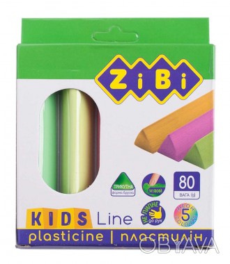 Пластилин 5 цветов, неон, 80 г, KIDS Line // ZB.6229 ish 
Отправка товара:
• Сро. . фото 1