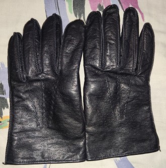 Кожаные перчатки St.Michael, made in U.K., размер-medium, ширина-10см, длина-23с. . фото 2