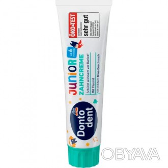
Зубна паста Dontodent Junior - ідеальний вибір для дітей віком від 6 років, яка. . фото 1