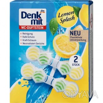 
Блок для унітазу Denkmit Lemon Splash - це не тільки засіб для очищення, але і . . фото 1