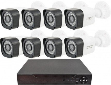 Комплект видеонаблюдения UKC D001-8CH Full HD, набор на 8 камер
Комплект видеона. . фото 5