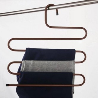 Вешалка для одежды из 5 уровней обеспечит экономию пространства в шкафу или в ва. . фото 4