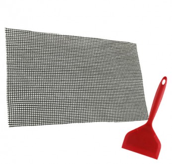 Набор антипригарный коврик-сетка для BBQ и гриля и Лопатка с антипригарным покры. Київ. фото 1