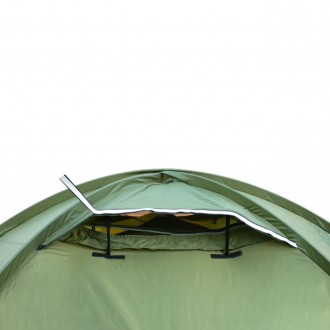 Палатка 2 местная Tramp ROCK 2 (V2) зеленая экспедиционная с внешними дугамиДвух. . фото 5