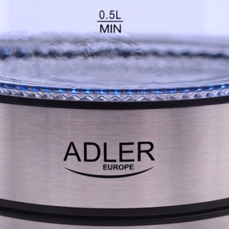 Чайник Adler AD 1225 стекло 1,7 л.
Чайник Adler AD 1225, позволяя эффективно кип. . фото 4