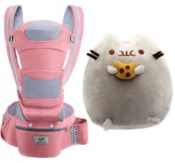 Хипсит Эрго-рюкзак кенгуру переноска Baby Carrier 20 кг 6 в 1 Pink и игрушка кот. Киев. фото 1 Хипсит Эрго-рюкзак кенгуру переноска Baby Carrier 20 кг 6 в 1 Pink и игрушка кот. Киев. фото 1