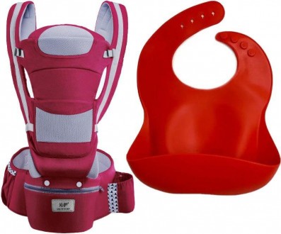 Хипсит Эрго-рюкзак кенгуру переноска Baby Carrier 20 кг 6 в 1 Красный и слюнявчи. Киев. фото 1 Хипсит Эрго-рюкзак кенгуру переноска Baby Carrier 20 кг 6 в 1 Красный и слюнявчи. Киев. фото 1