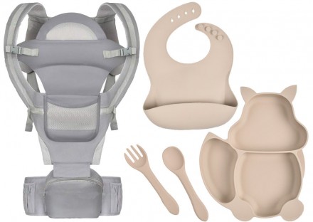 Хипсит эрго-рюкзак Baby Carrier 6 в 1 Серый тарелка форма белка Y24 приборы слюн. Киев. фото 1 Хипсит эрго-рюкзак Baby Carrier 6 в 1 Серый тарелка форма белка Y24 приборы слюн. Киев. фото 1