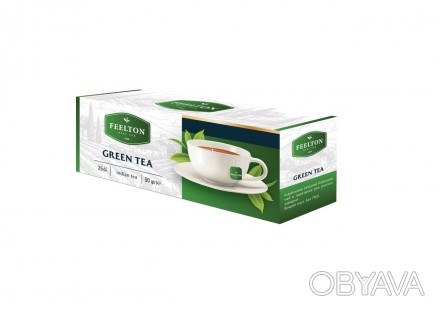 Чай индийский зеленый байховый листовой ОРА – это освежающий напиток со светло-з. . фото 1