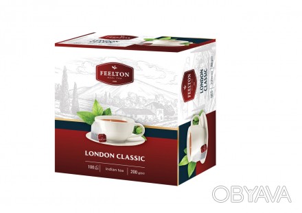 Чай FEELTON "London Classic" - это черный байховый крупнолистовой индийский чай . . фото 1