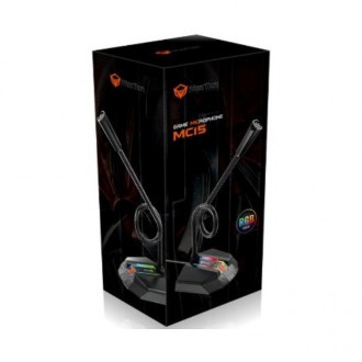 Настольный микрофон MeeTion MT-MC15 с подсветкой RGB USB черный
Игровой микрофон. . фото 7