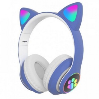 Наушники беспроводные с кошачьими ушками Bluetooth Cat Ear VZV-23M 7699 синие
Ор. . фото 2