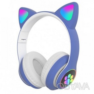 Наушники беспроводные с кошачьими ушками Bluetooth Cat Ear VZV-23M 7699 синие
Ор. . фото 1